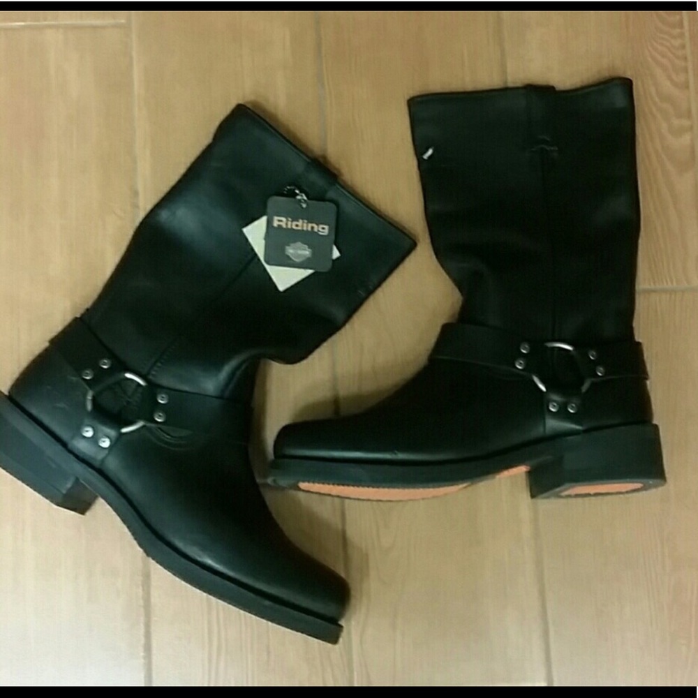 NWT MEN'S HARLEY DAVIDSON RIDING BIKER BOOTS